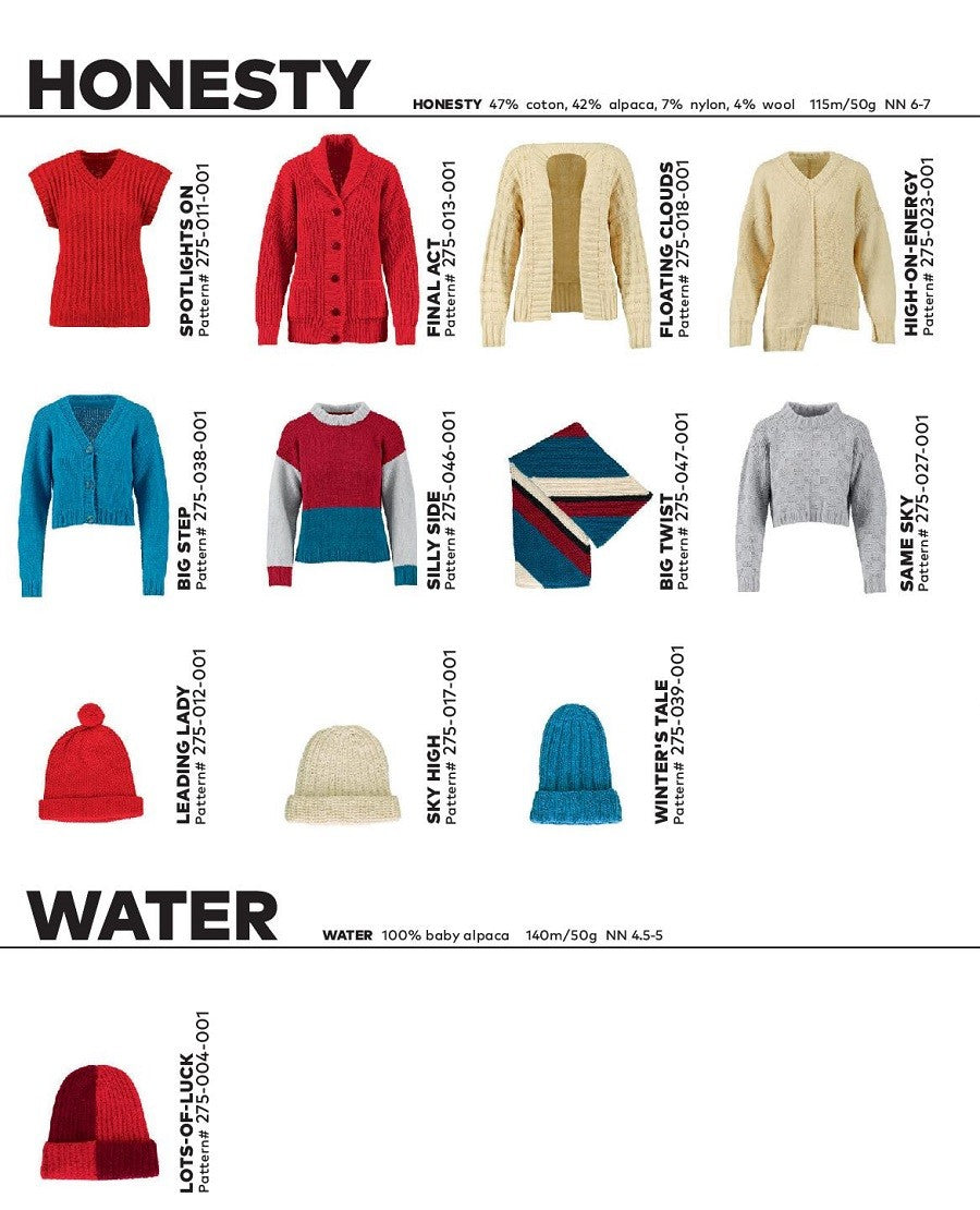 WOOLADDICTS 9 - modèles Honesty & Water
