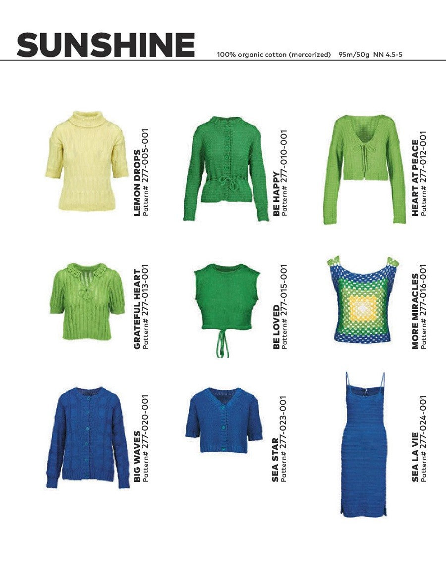 WOOLADDICTS 10 - modèles Sunshine