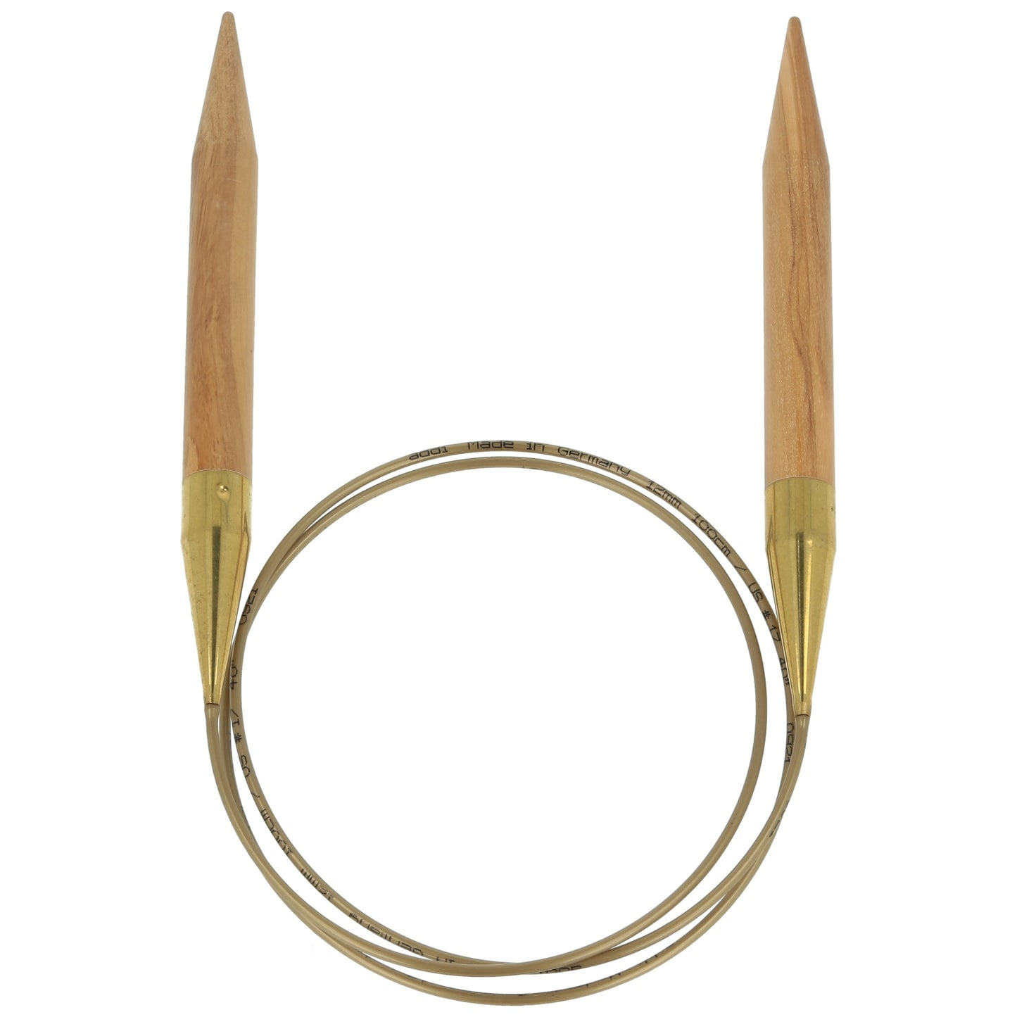 Aiguilles à tricoter circulaires en bois d'olives - addiNature