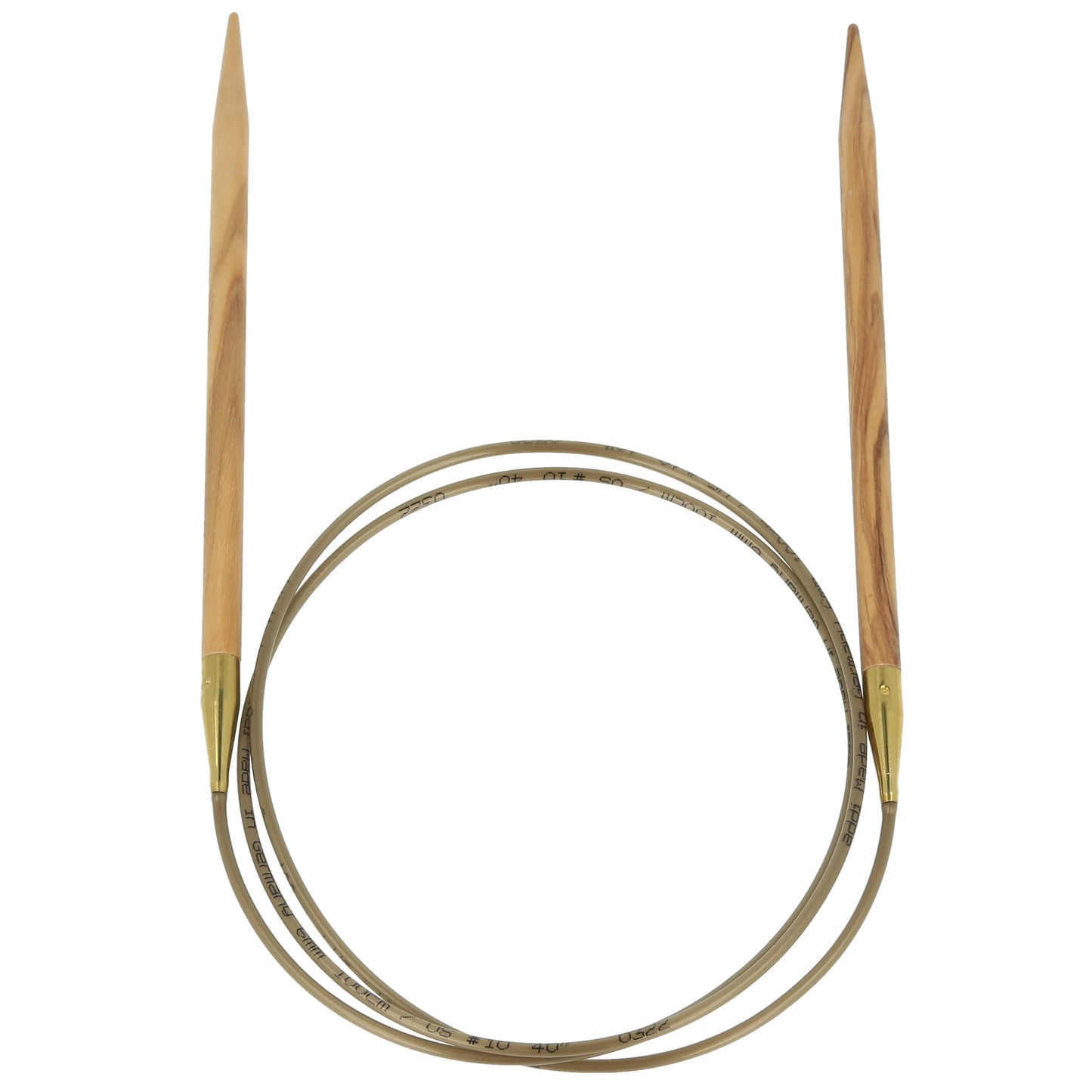Aiguilles à tricoter circulaires en bois d'olives - addiNature