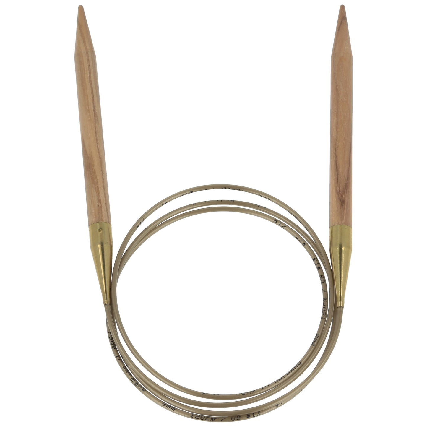 Aiguilles à tricoter circulaires en bois d'olives - addiNature