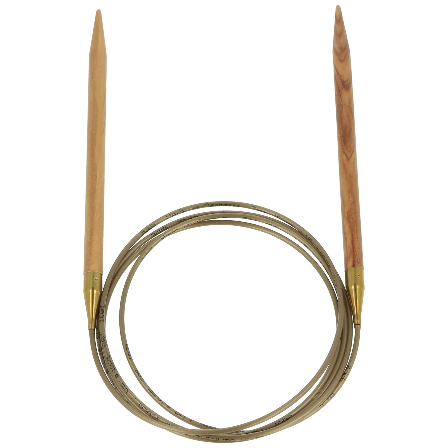 Aiguilles à tricoter circulaires en bois d'olives - addiNature