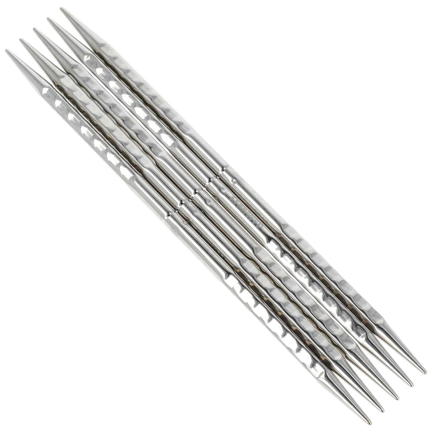 Aiguilles à tricoter doubles pointes en bronze blanc - addiNovel