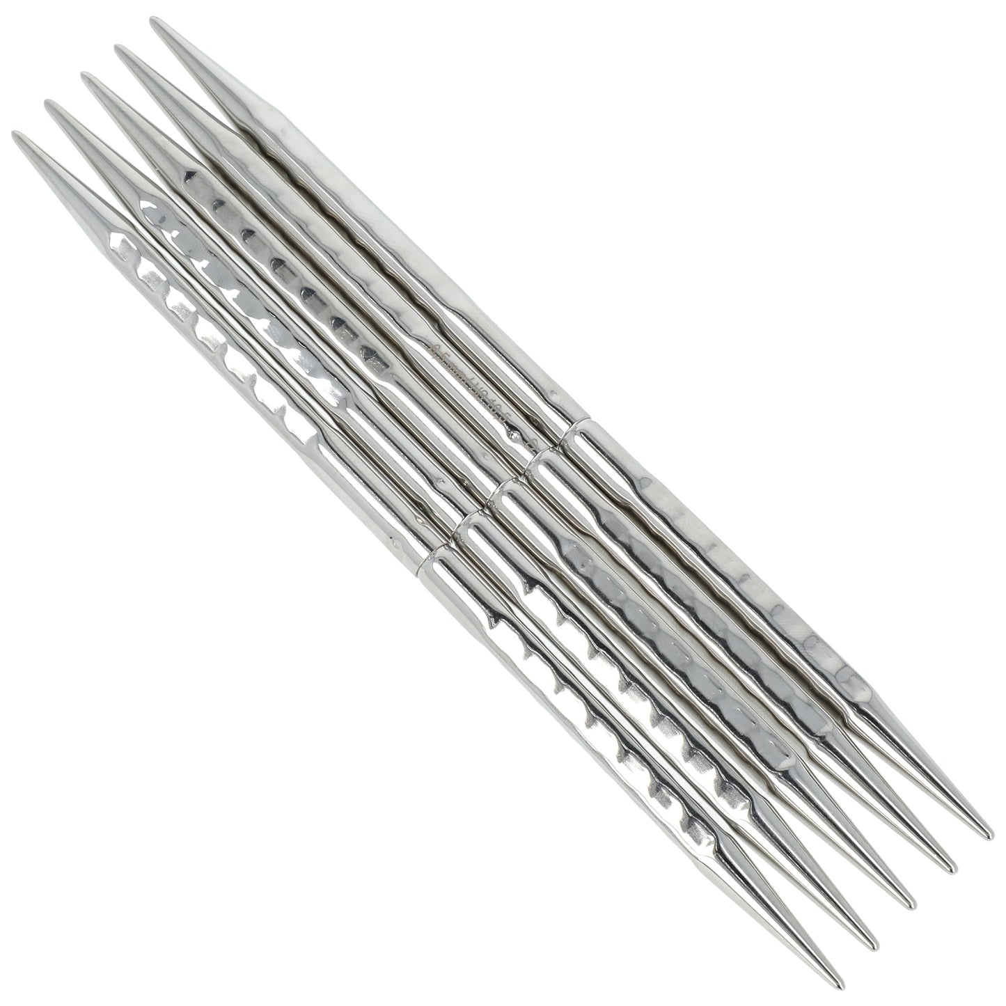 Aiguilles à tricoter doubles pointes en bronze blanc - addiNovel