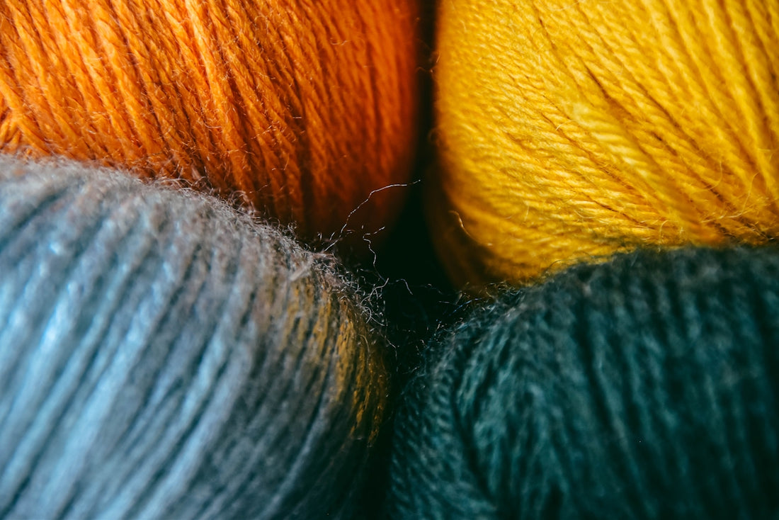 A close up of a ball of yarn