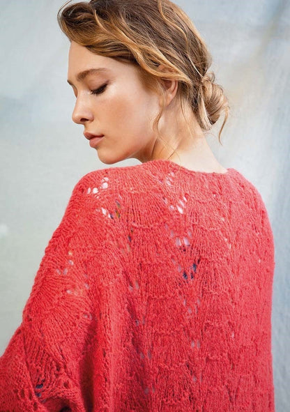 Gilet long - fil Alpaca Superlight - Modèle 36 FAM 272 - détail