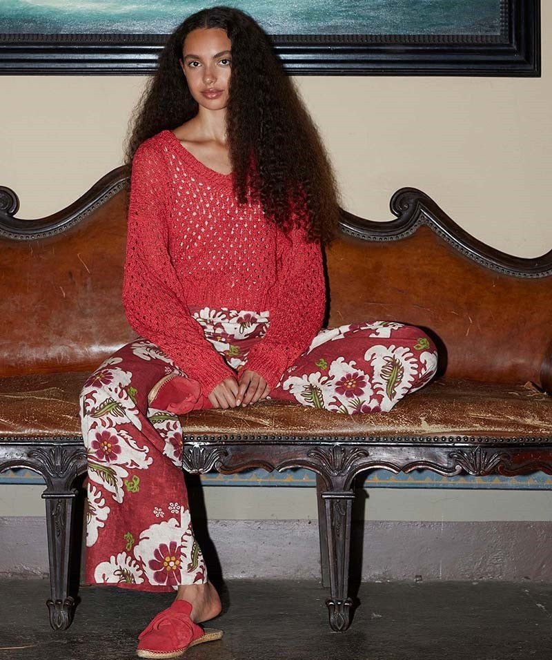 Pull ajouré - fil PRIDE - Modèle 11 WA 8 - porté