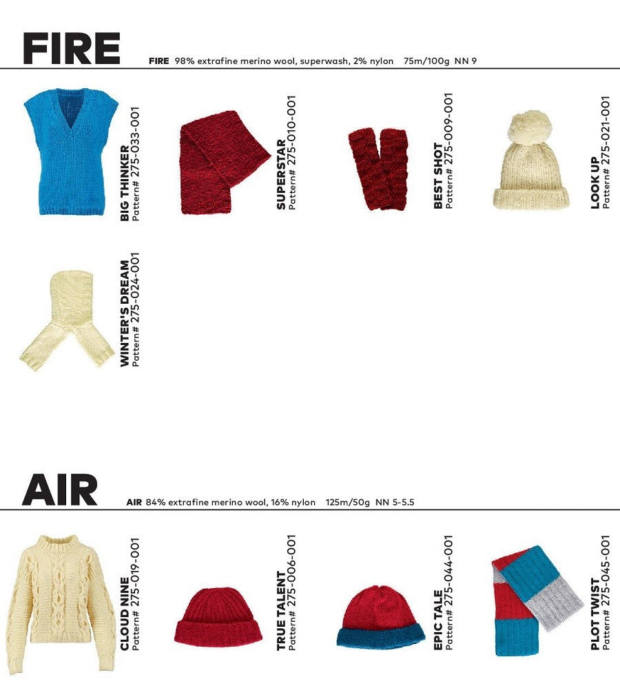 WOOLADDICTS 9 - modèles Fire & Air