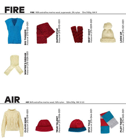 WOOLADDICTS 9 - modèles Fire & Air