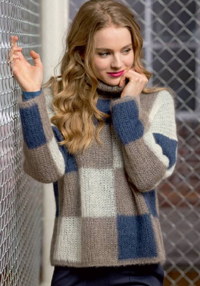 Pull - Mohair Luxe Coul 96 : 3/4 Pel + Coul 94 & 10 : 2/3 Pel (S-M/L-XL)