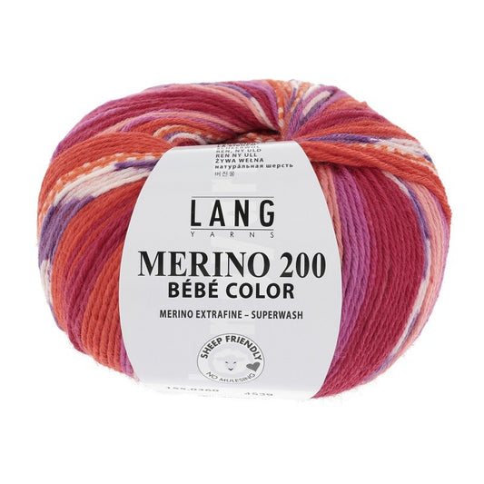 Merino 200 Bébé Color - couleur 360 - pelote