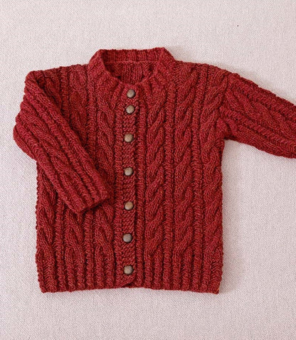 Gilet à torsades enfant - modèle 18 du catalogue FAM 254