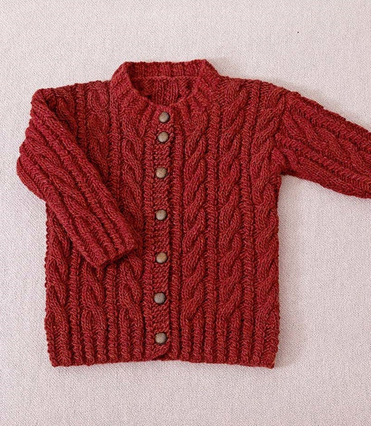 Gilet à torsades enfant - modèle 18 du catalogue FAM 254