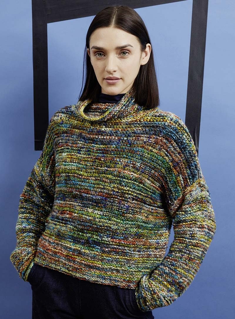 Pull ample col roulé (V2) - fil Soho - Modèle 3 PUNTO 22