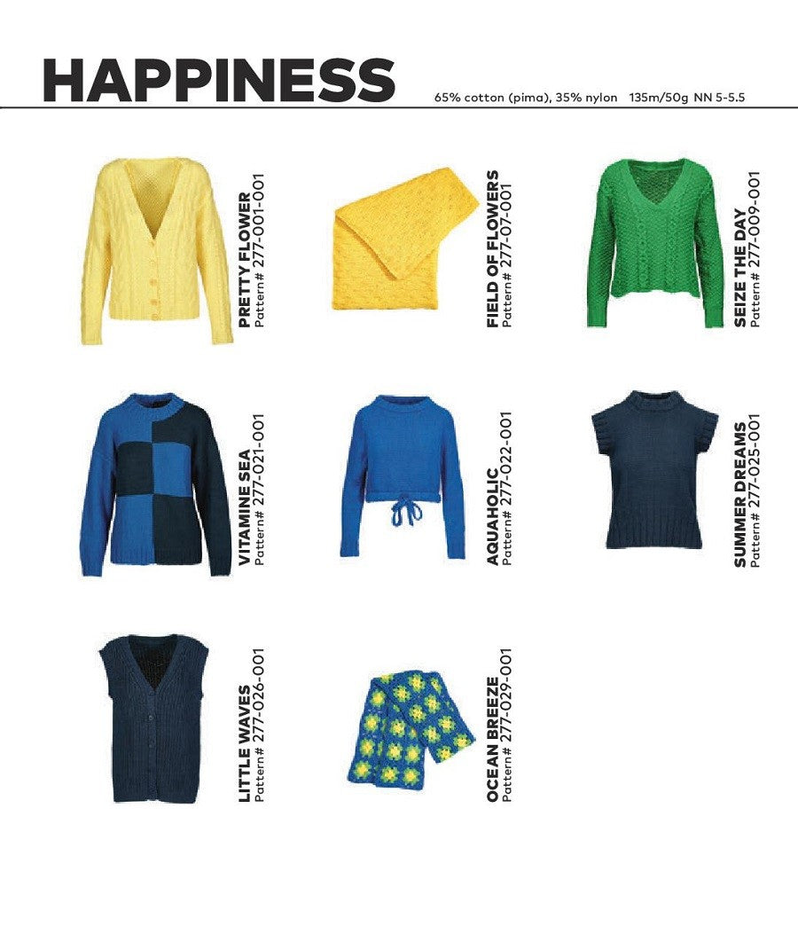 WOOLADDICTS 10 - modèles Happiness