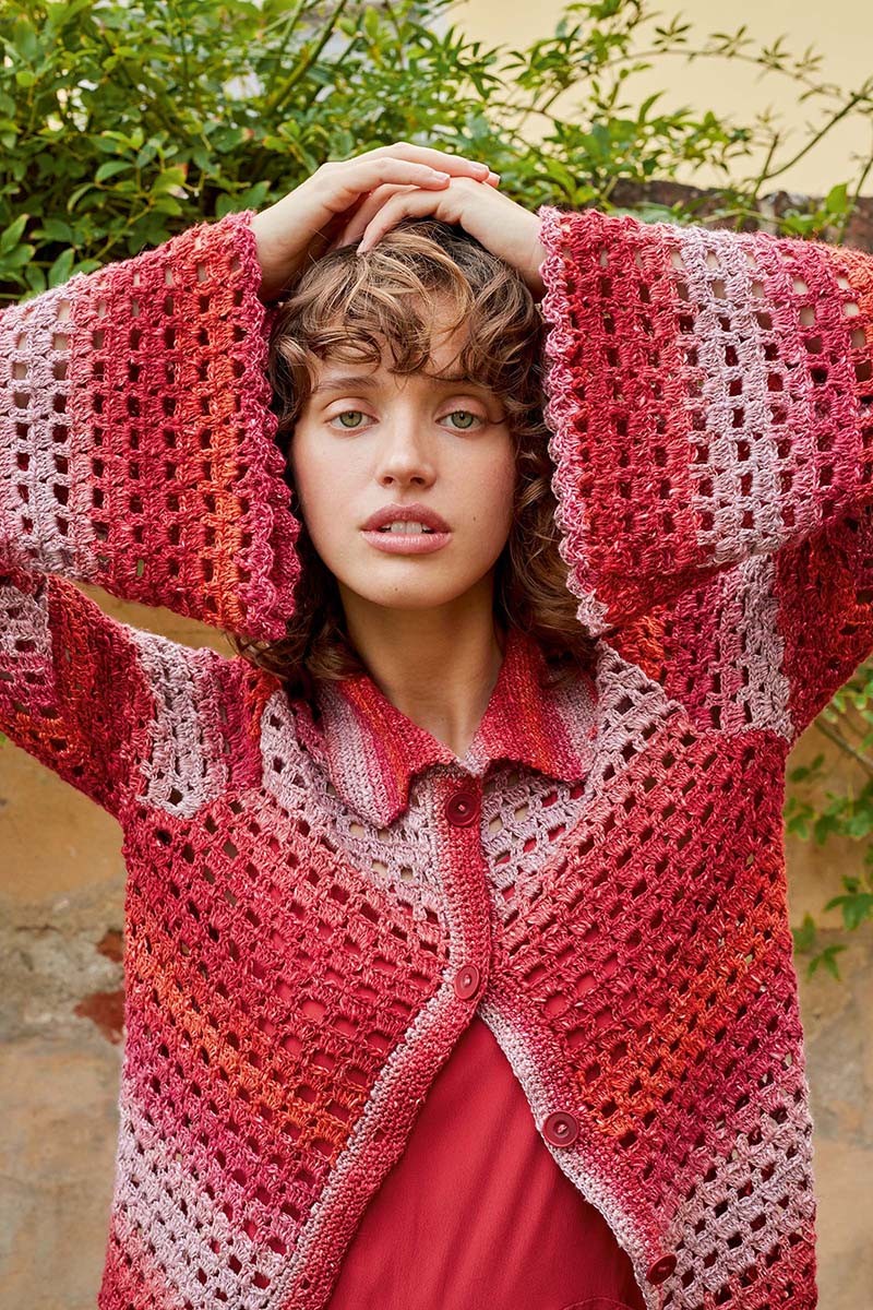PUNTO 57 LINELLO - Gilet au crochet