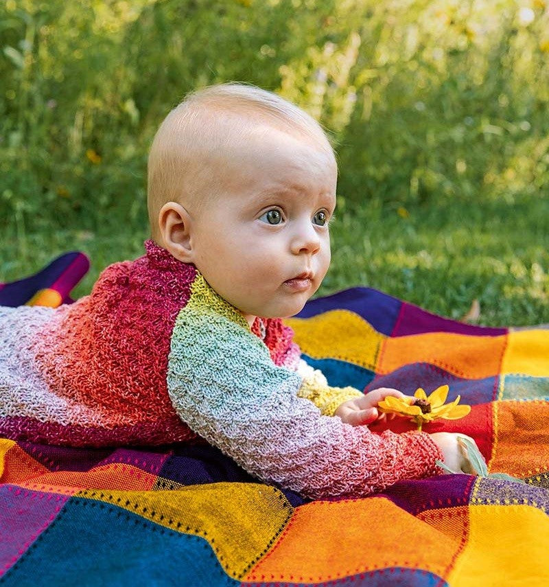 Baby Cotton Color - couleur 213 - Gilet Punto 56 modèle 6