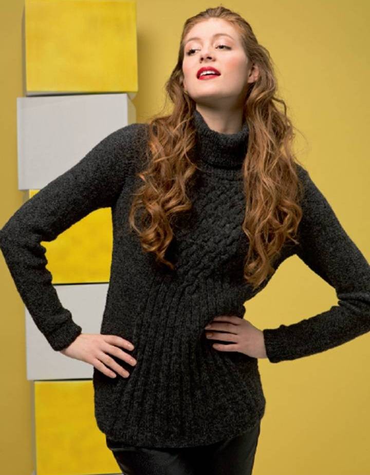 Pull torsades - Novena coul70 - 14/15/16/17 Pel (S/M/L/XL)