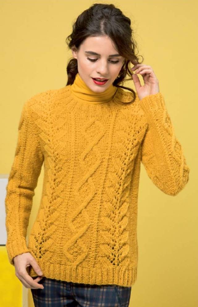 Pull torsades - Mia coul50 - 7/8/9/10 Pel (S/M/L/XL)