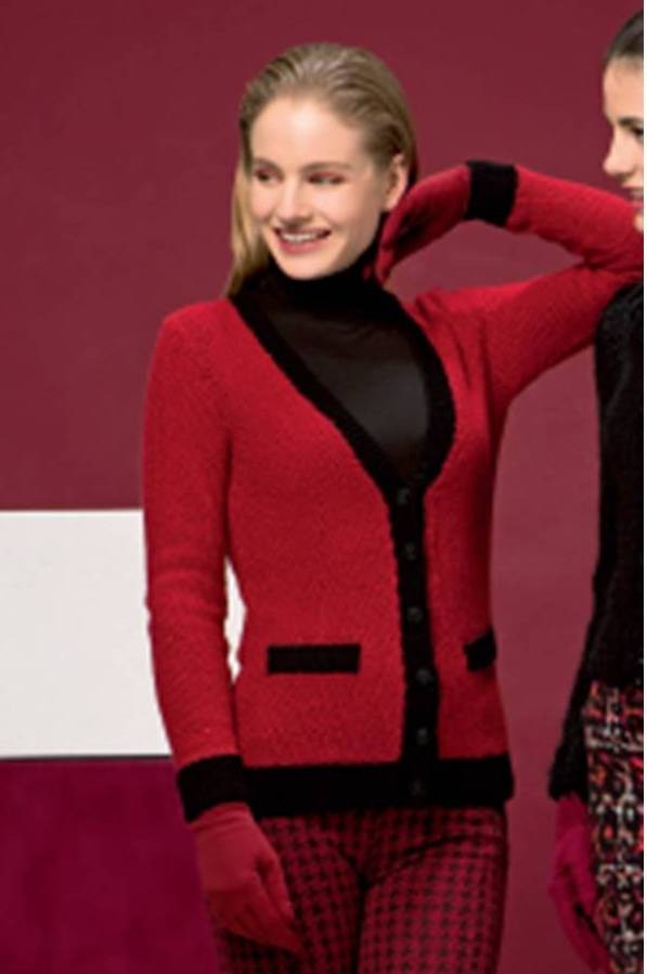 Gilet - Merino400Lace - coul 61 : 11/12/13/14 + coul 4 : 3/4/4/5 (S/M/L/XL)