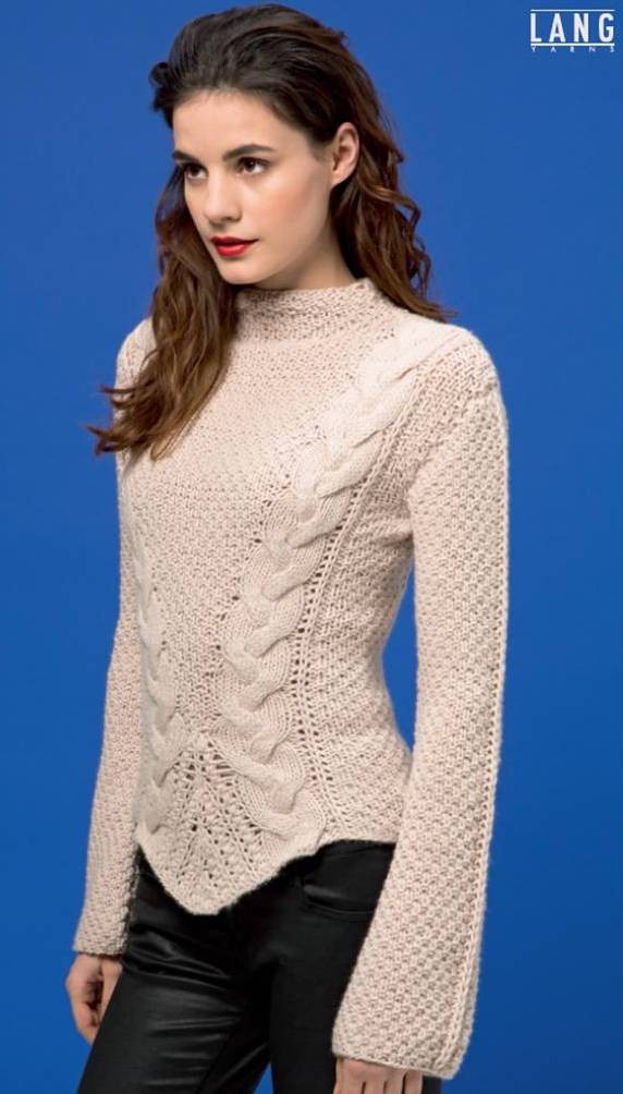 Pull torsades - Cashmere Classic coul96 - 16/18/20/22 Pel (S/M/L/XL)