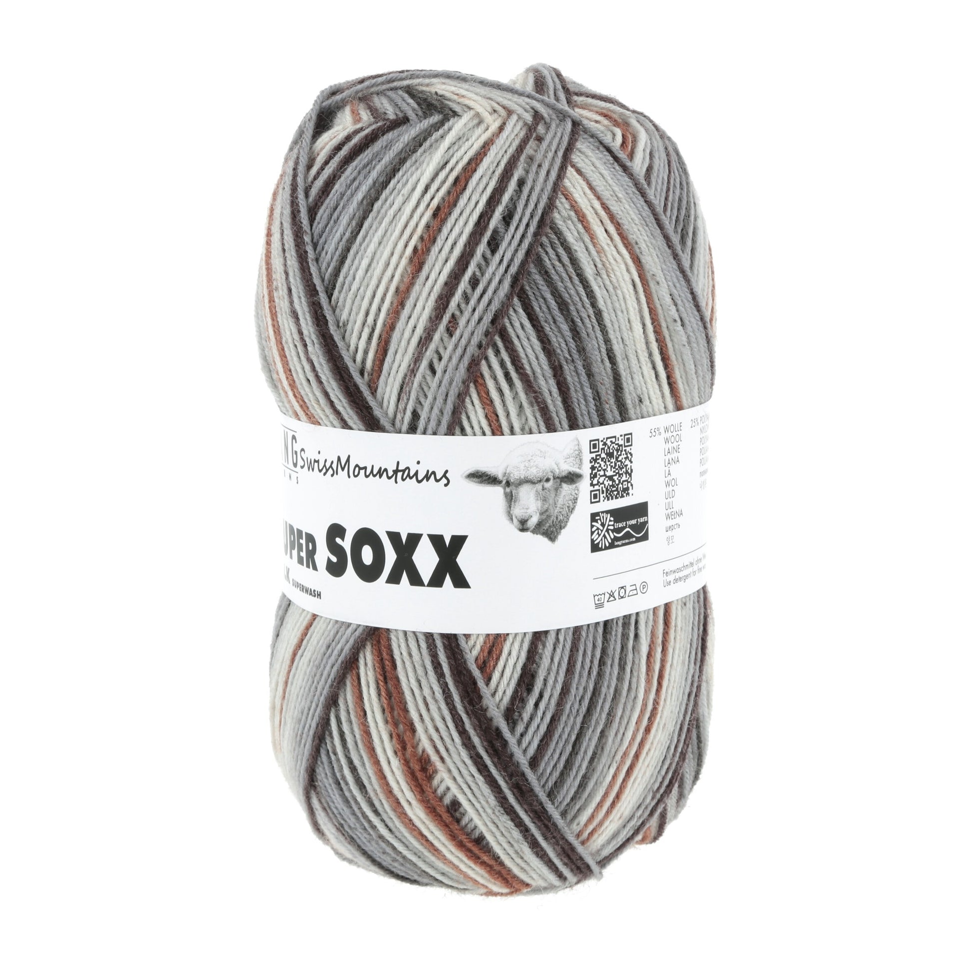 Laine Vierge "SUPER SOXX SILK COLOR 4-FACH"