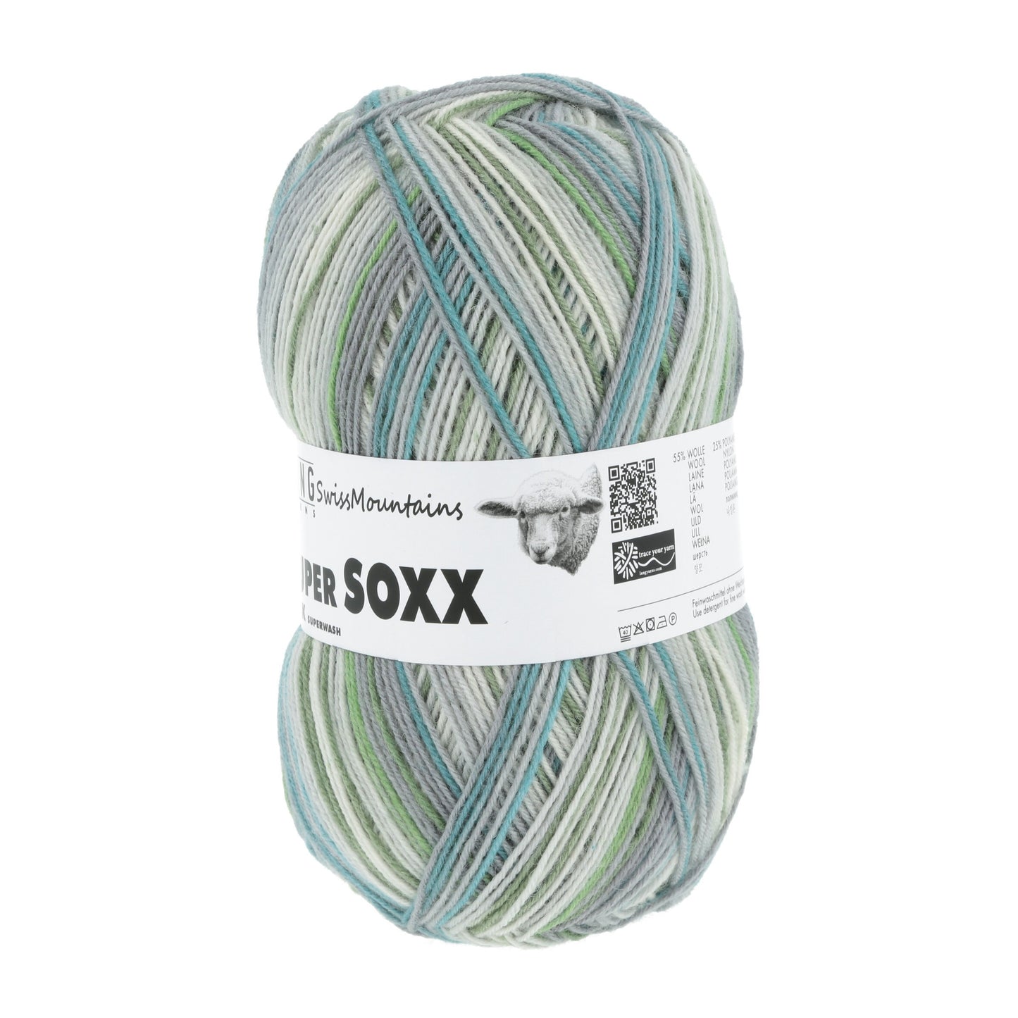 Laine Vierge "SUPER SOXX SILK COLOR 4-FACH"