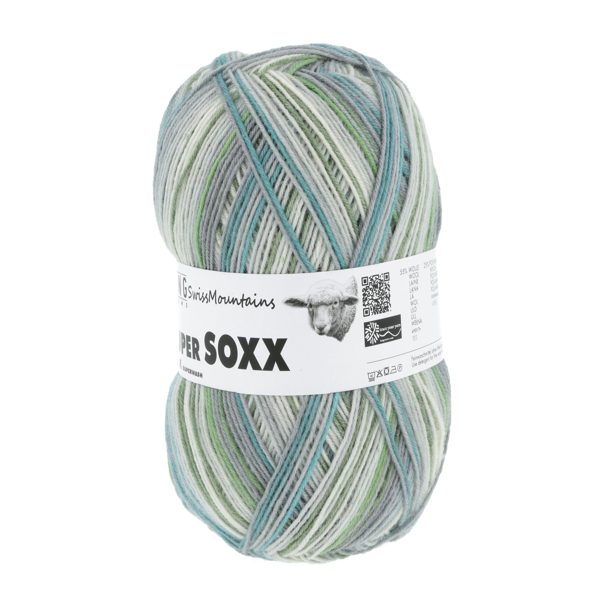 Laine Vierge "SUPER SOXX SILK COLOR 4-FACH"
