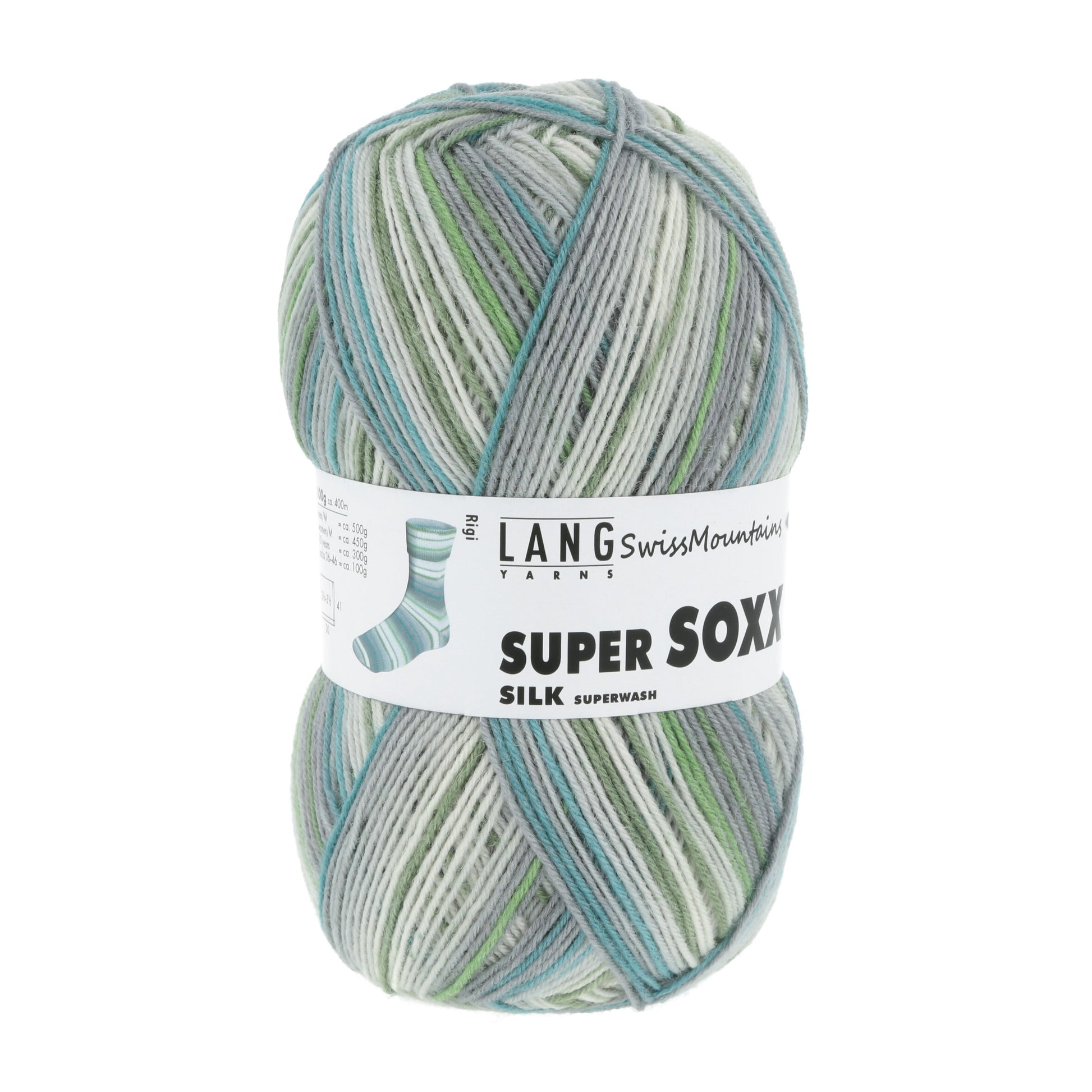 Laine Vierge "SUPER SOXX SILK COLOR 4-FACH"