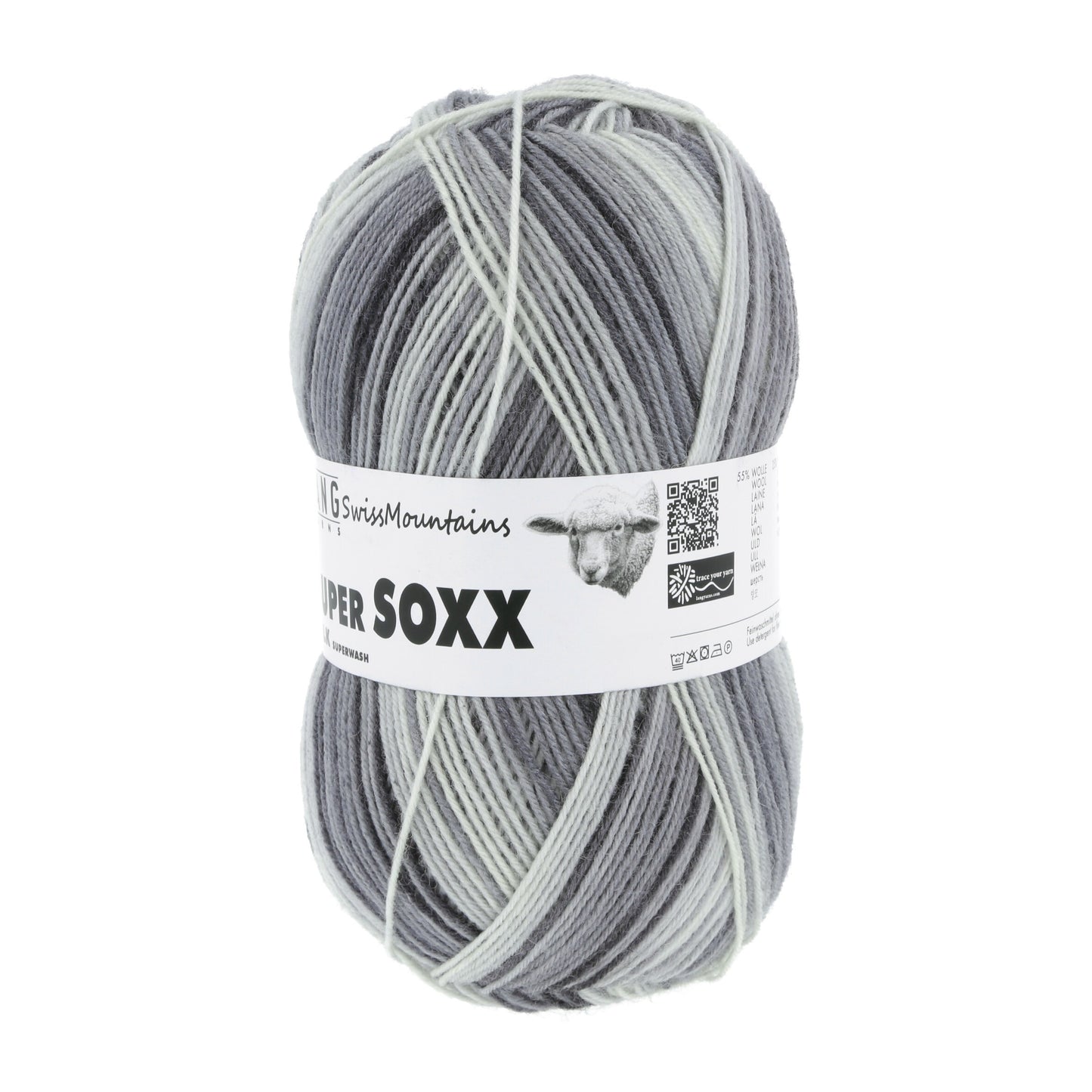 Laine Vierge "SUPER SOXX SILK COLOR 4-FACH"
