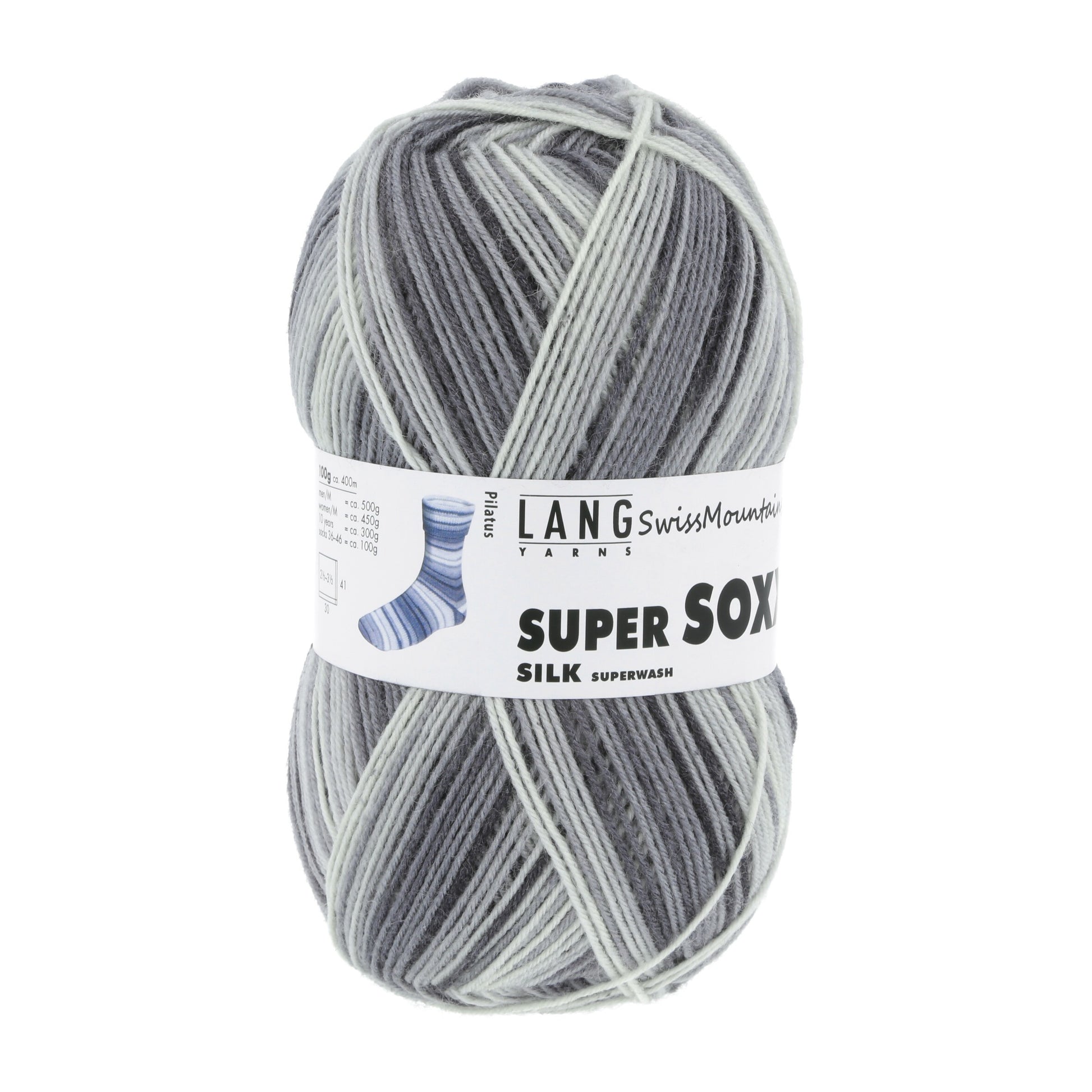 Laine Vierge "SUPER SOXX SILK COLOR 4-FACH"