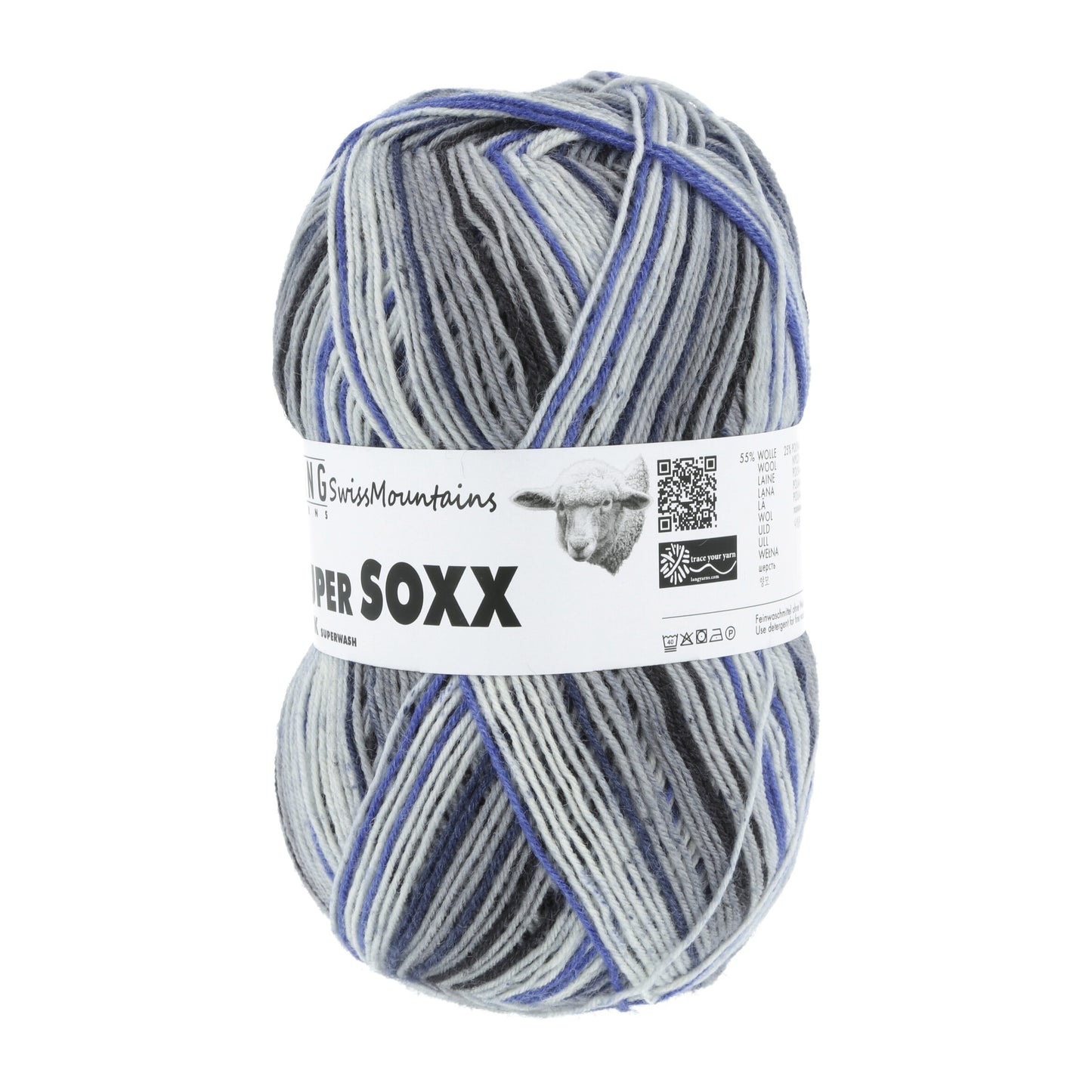 Laine Vierge "SUPER SOXX SILK COLOR 4-FACH"