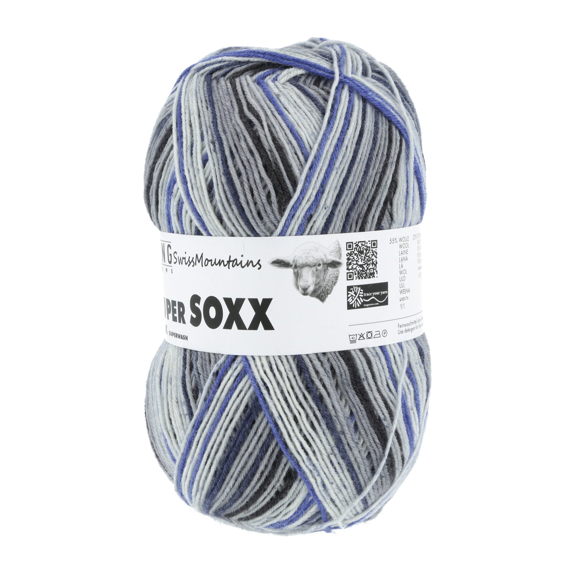 Laine Vierge "SUPER SOXX SILK COLOR 4-FACH"
