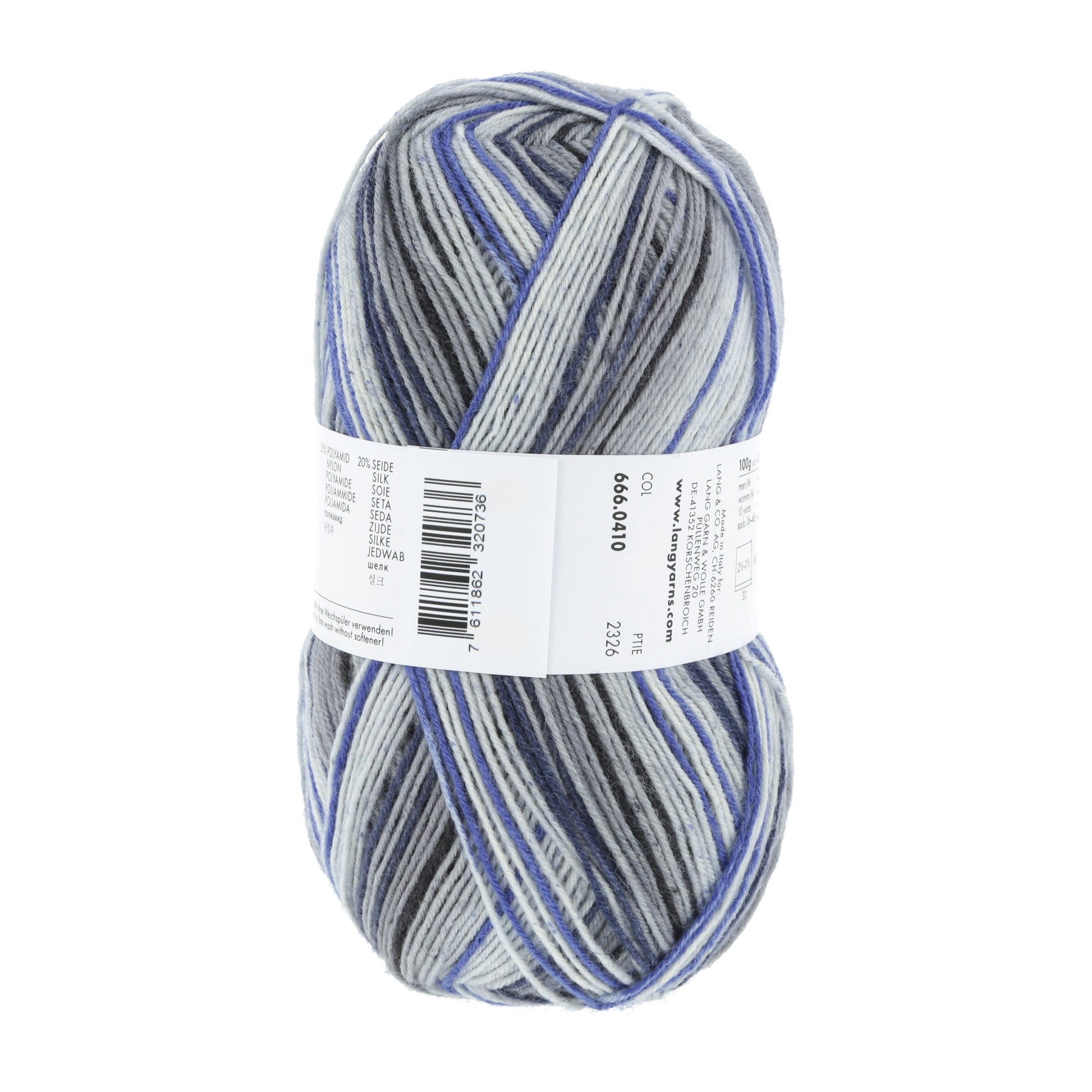 Laine Vierge "SUPER SOXX SILK COLOR 4-FACH"