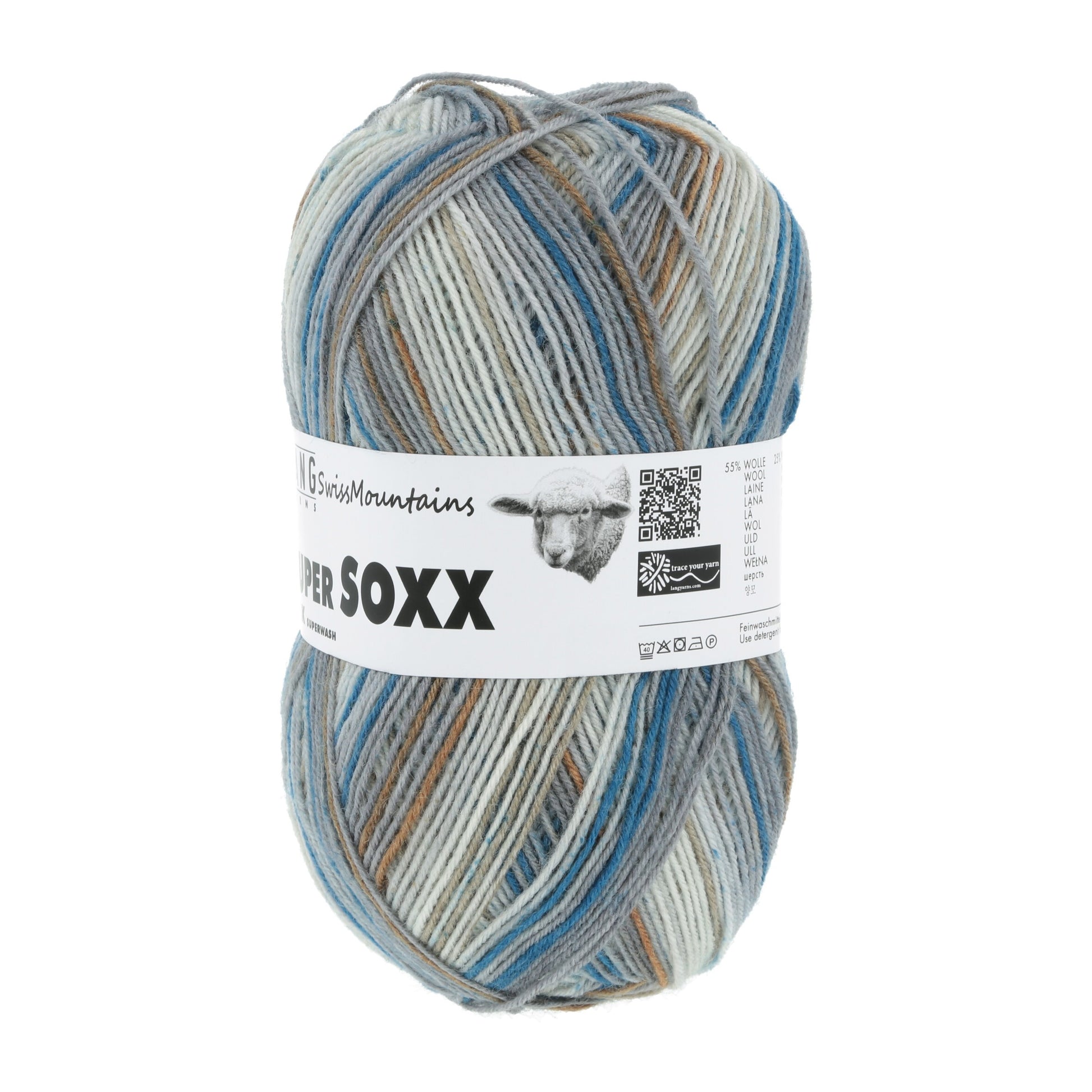 Laine Vierge "SUPER SOXX SILK COLOR 4-FACH"