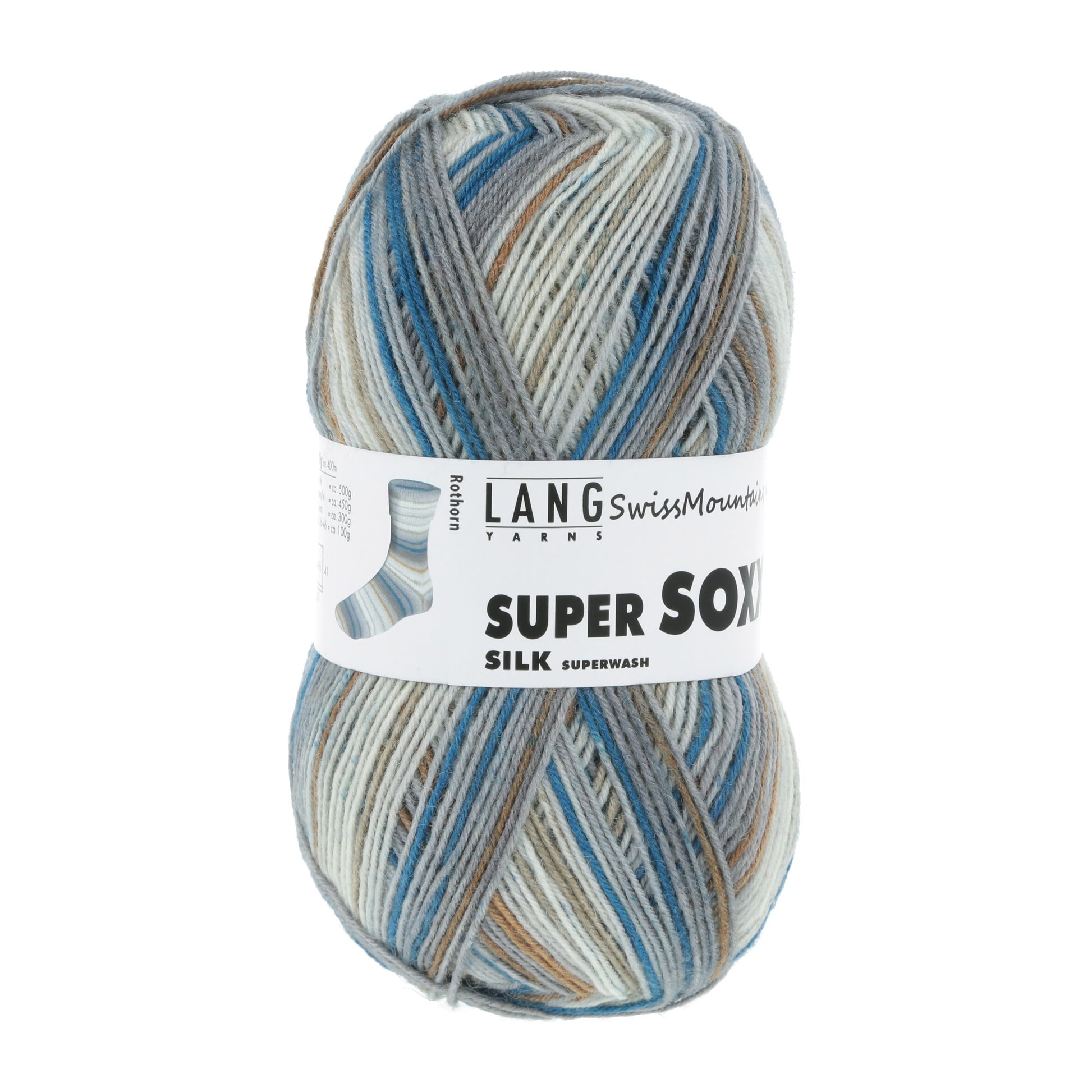Laine Vierge "SUPER SOXX SILK COLOR 4-FACH"