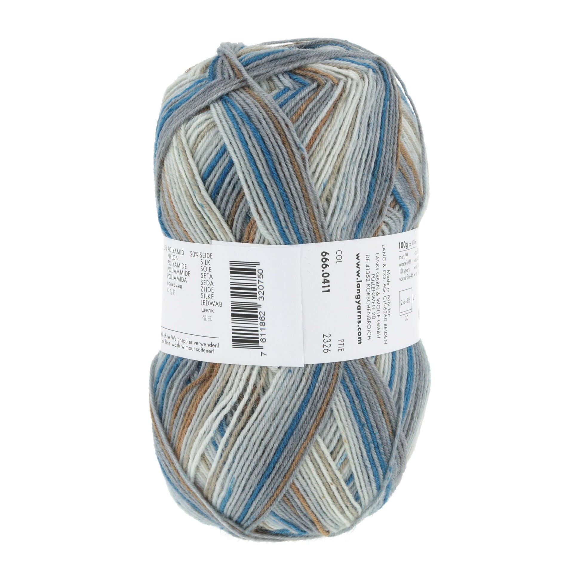 Laine Vierge "SUPER SOXX SILK COLOR 4-FACH"