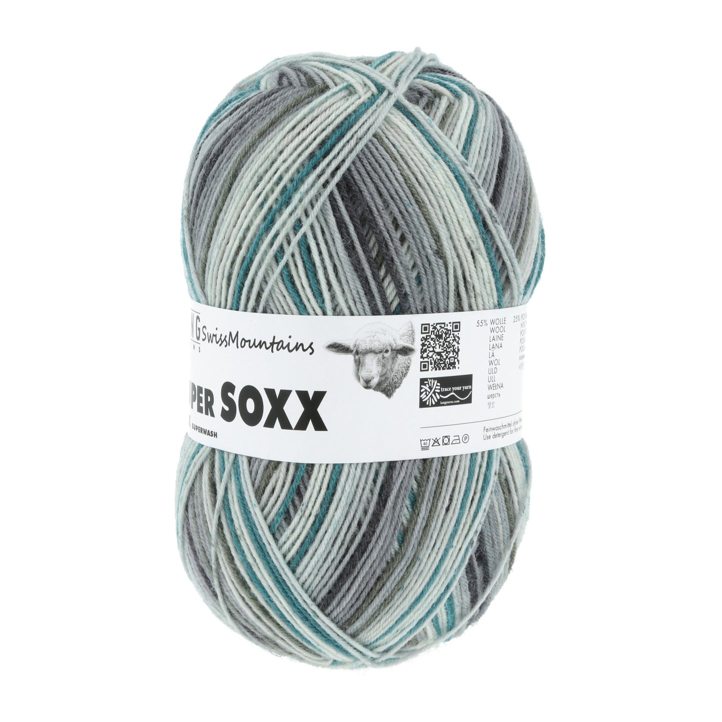 Laine Vierge "SUPER SOXX SILK COLOR 4-FACH"