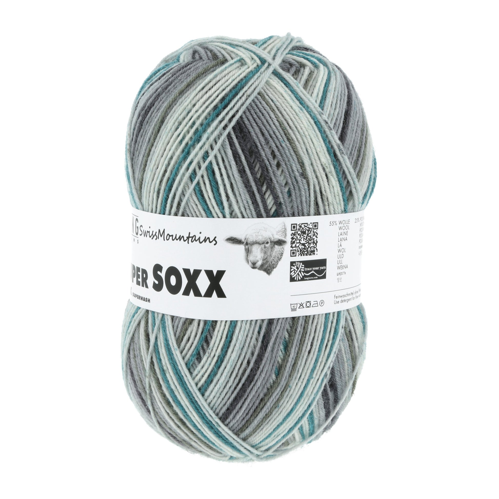 Laine Vierge "SUPER SOXX SILK COLOR 4-FACH"