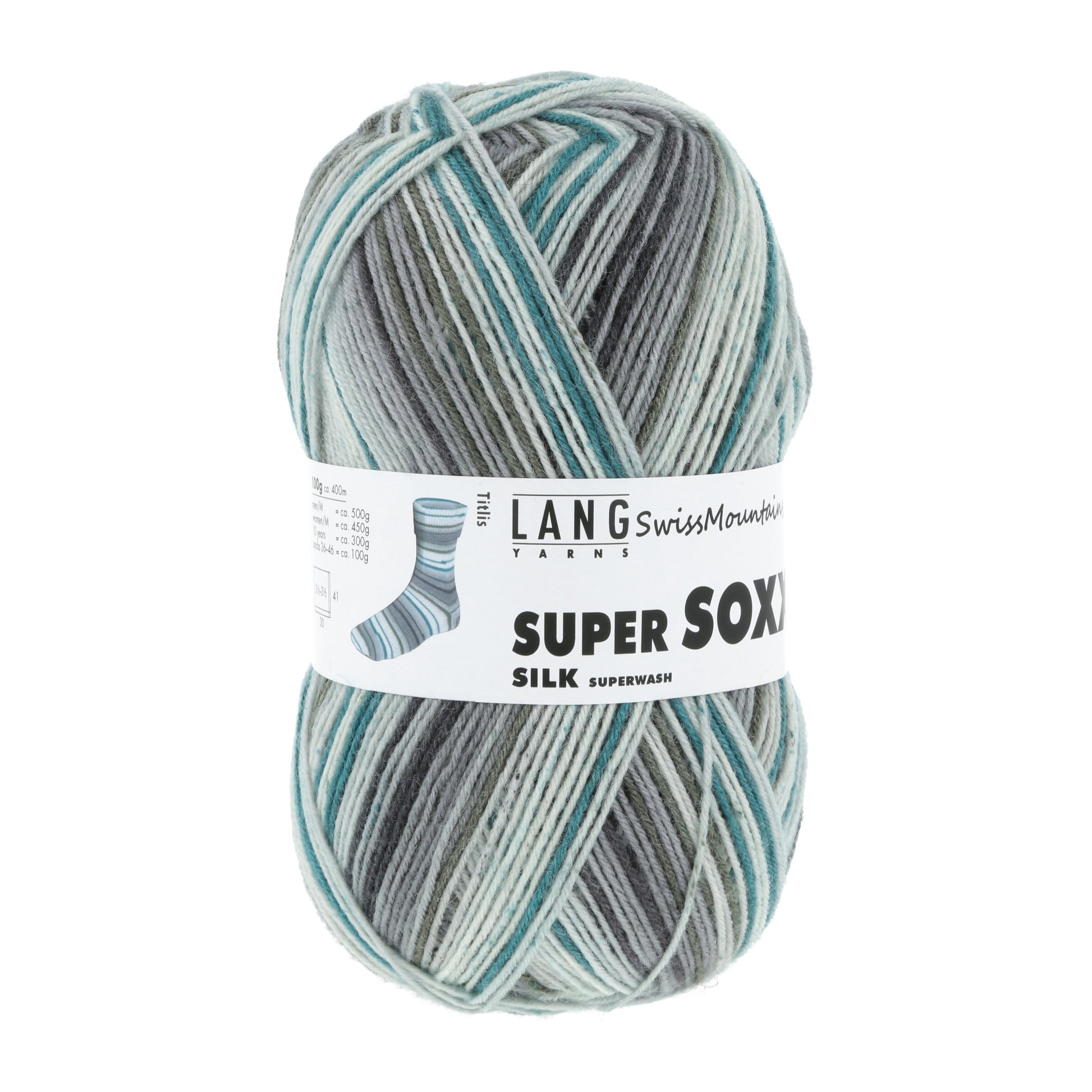 Laine Vierge "SUPER SOXX SILK COLOR 4-FACH"