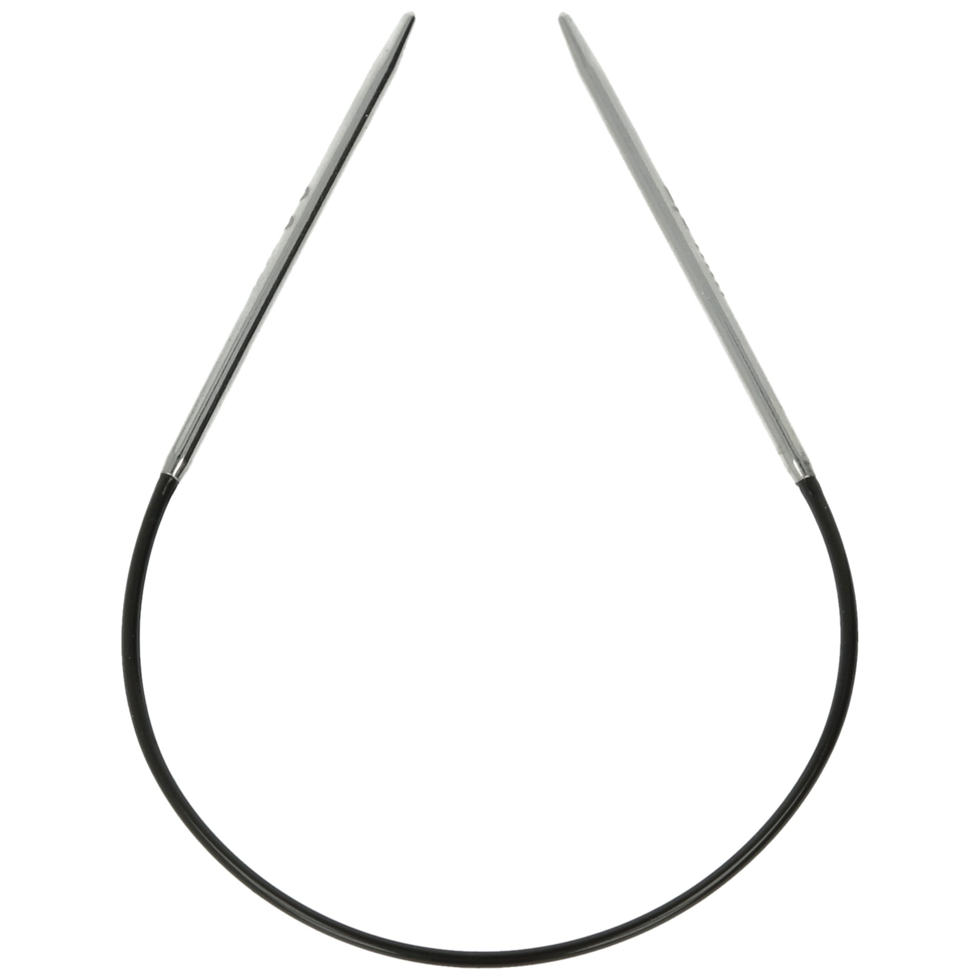 Aiguilles à tricoter circulaires en bronze blanc - Black Edition