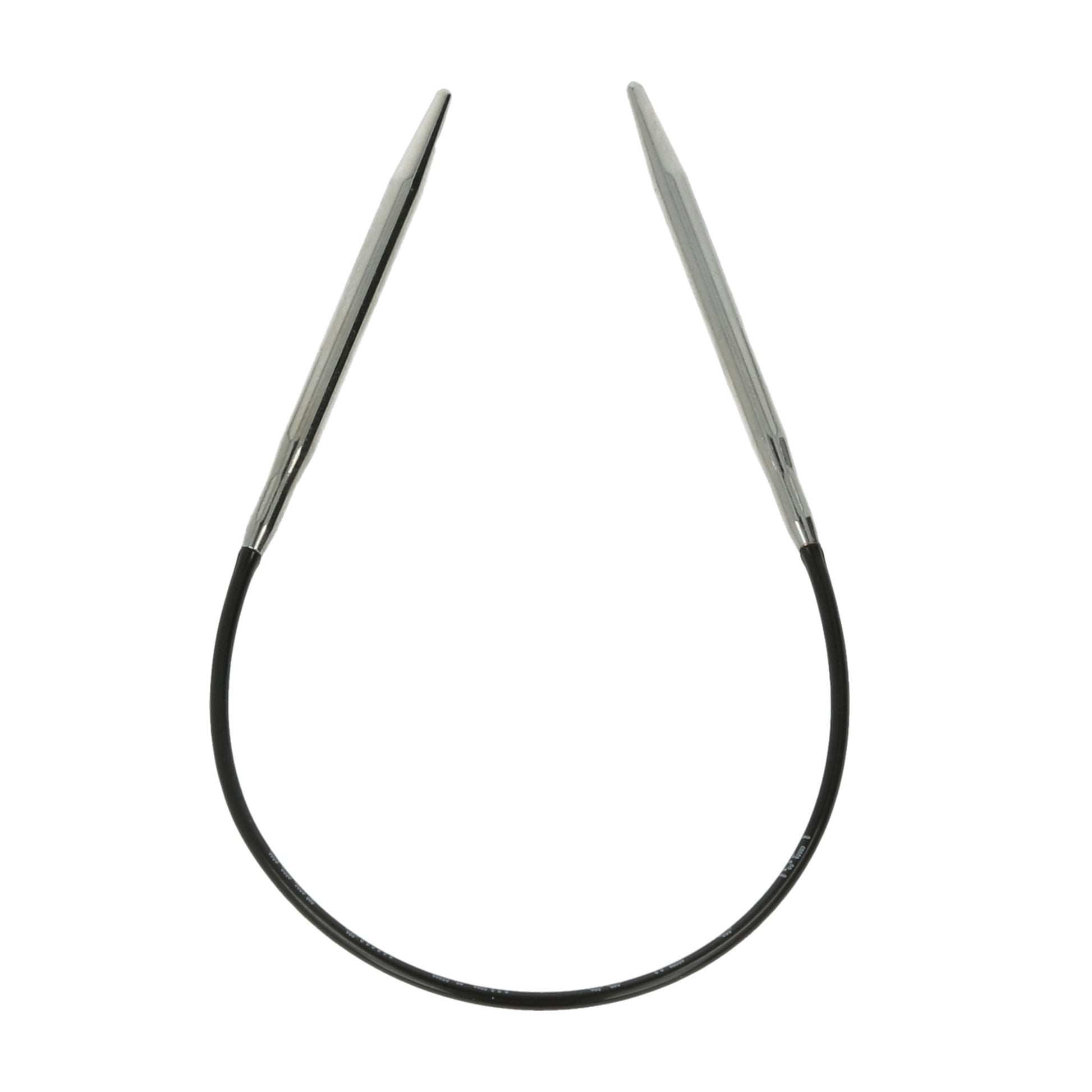 Aiguilles à tricoter circulaires en bronze blanc - Black Edition
