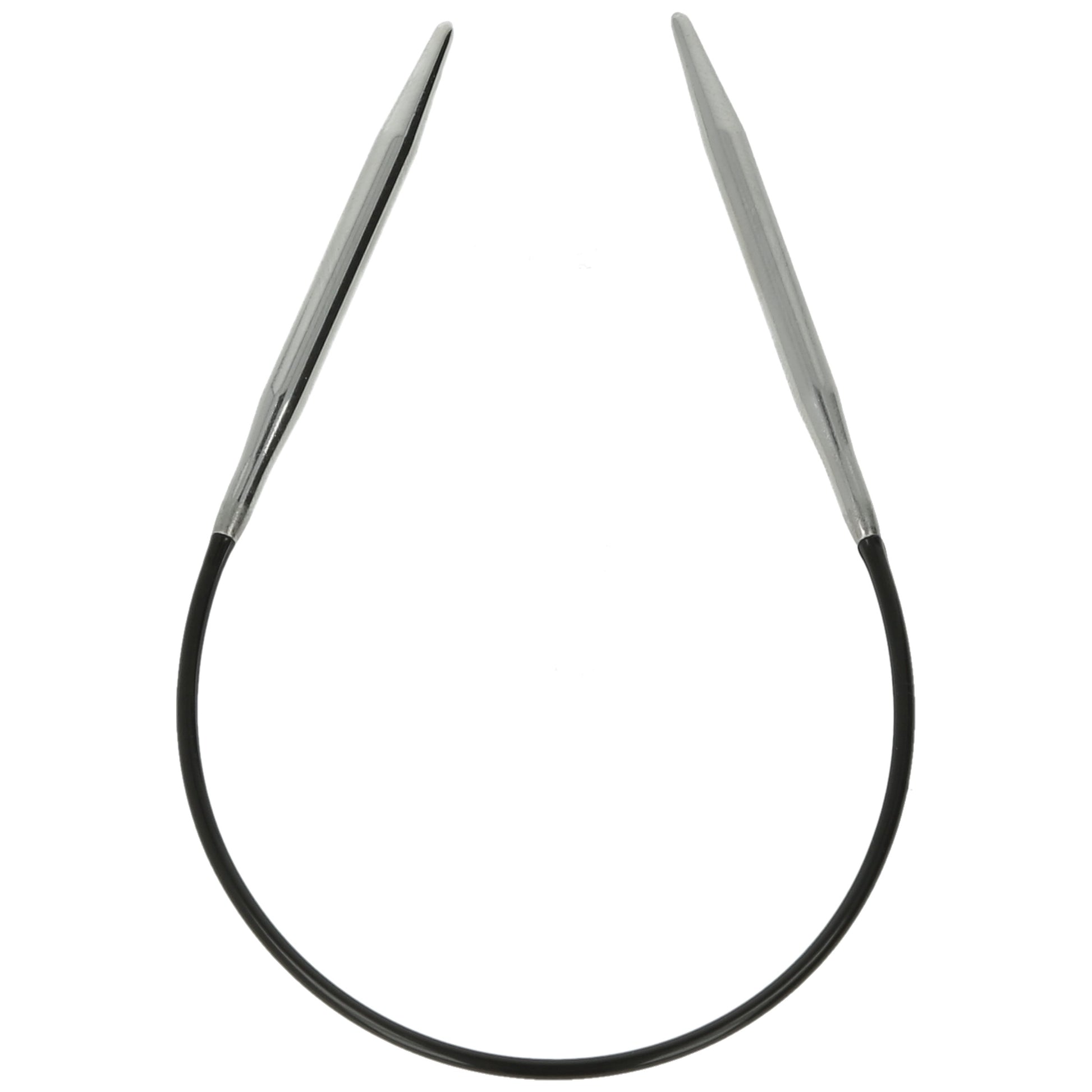 Aiguilles à tricoter circulaires en bronze blanc - Black Edition