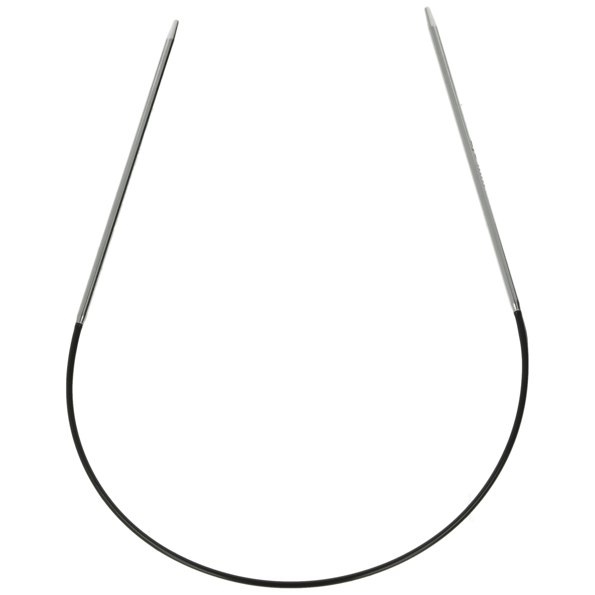 Aiguilles à tricoter circulaires en bronze blanc - Black Edition