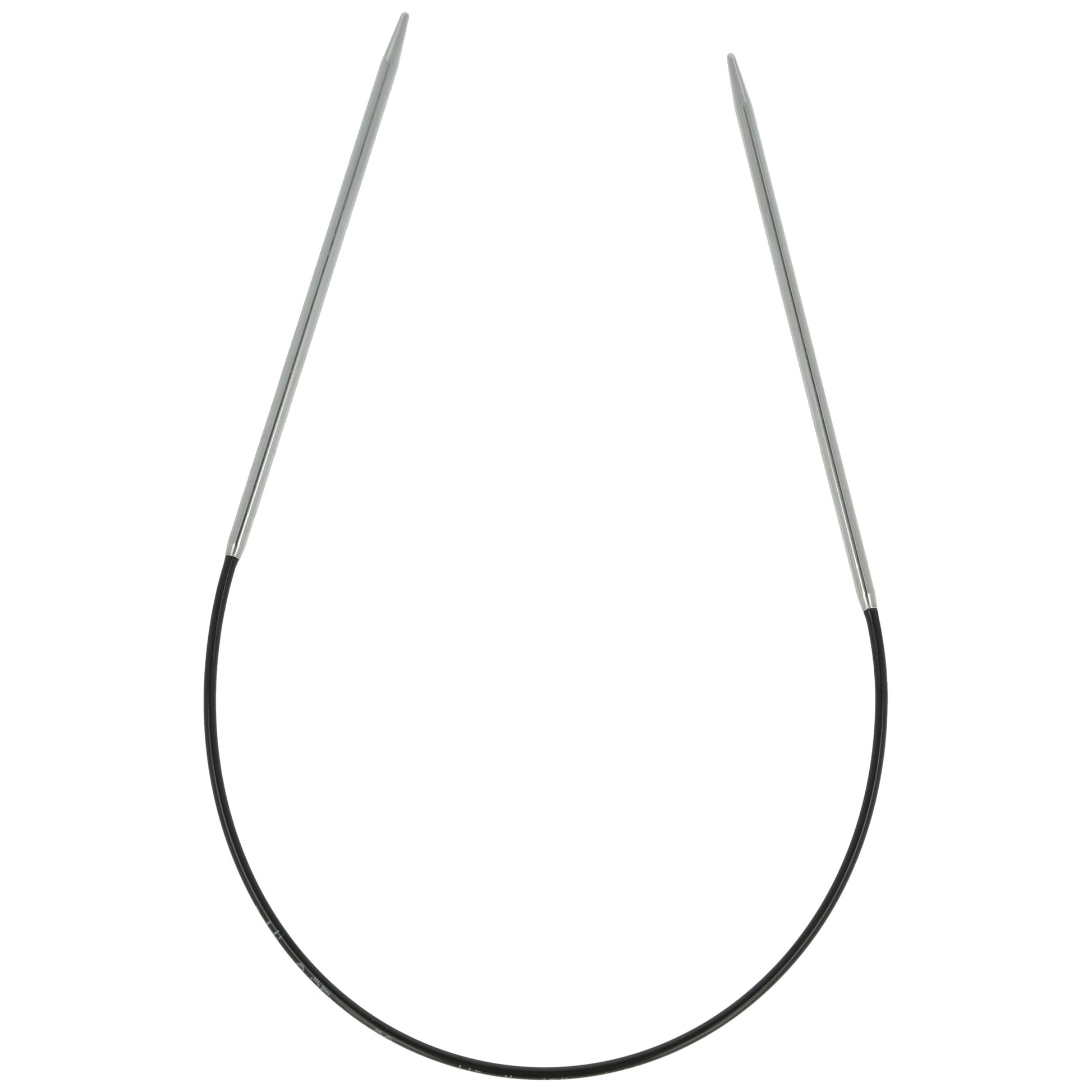 Aiguilles à tricoter circulaires en bronze blanc - Black Edition