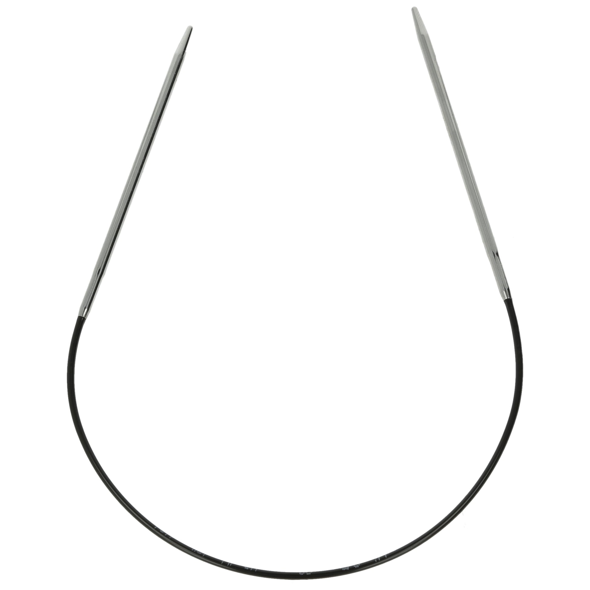 Aiguilles à tricoter circulaires en bronze blanc - Black Edition