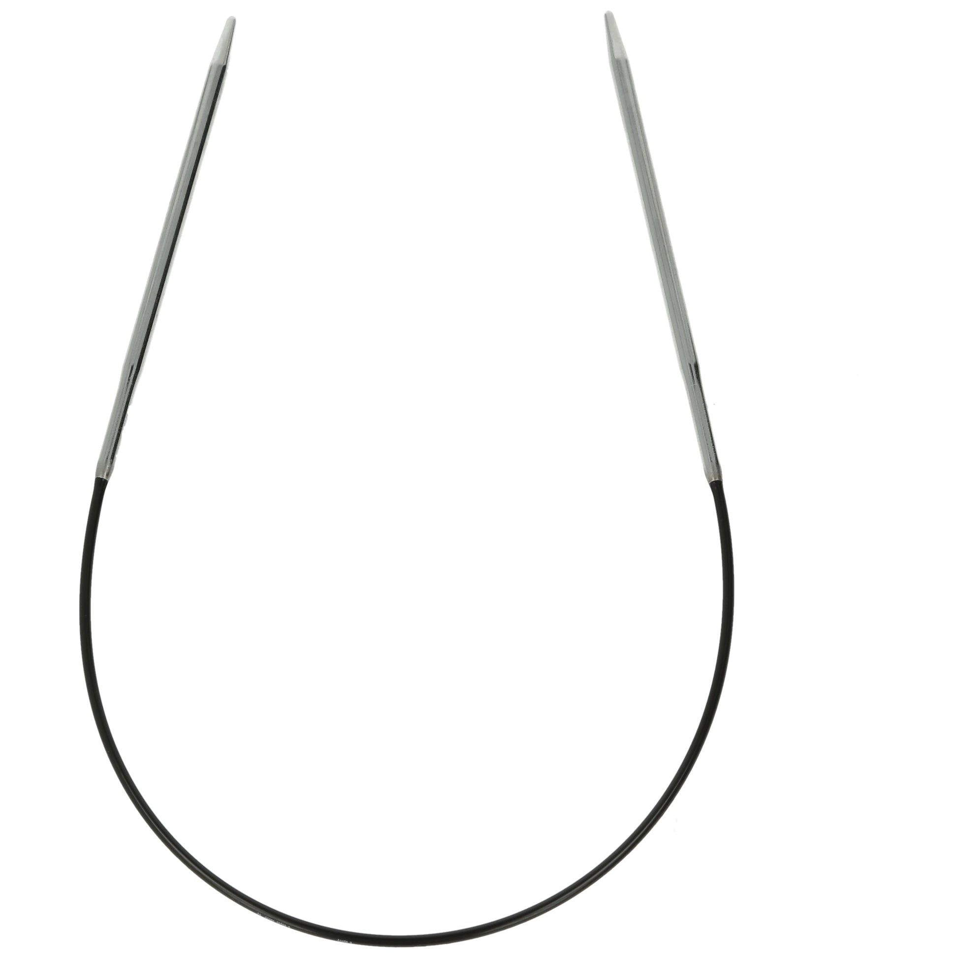 Aiguilles à tricoter circulaires en bronze blanc - Black Edition