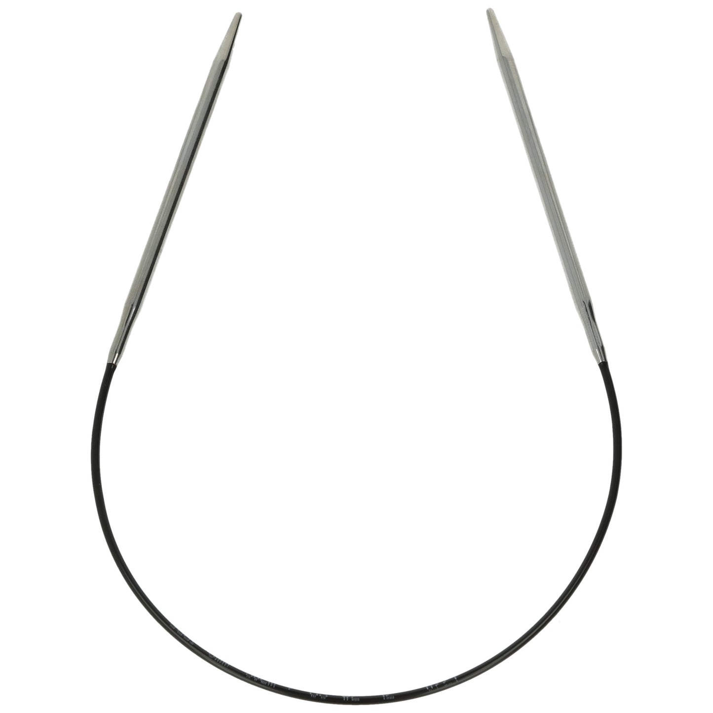 Aiguilles à tricoter circulaires en bronze blanc - Black Edition