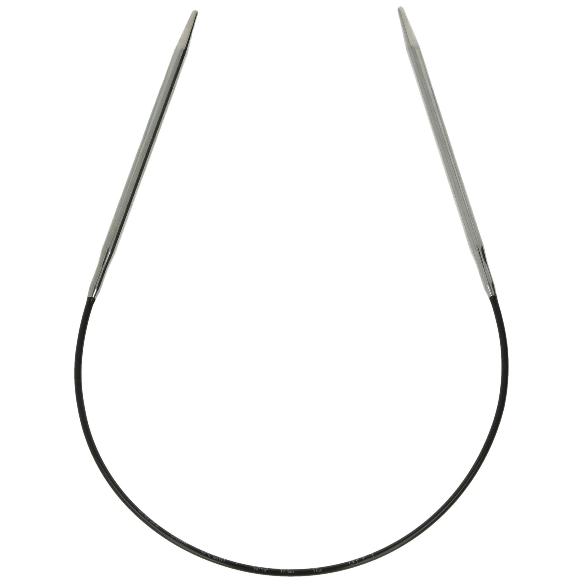 Aiguilles à tricoter circulaires en bronze blanc - Black Edition