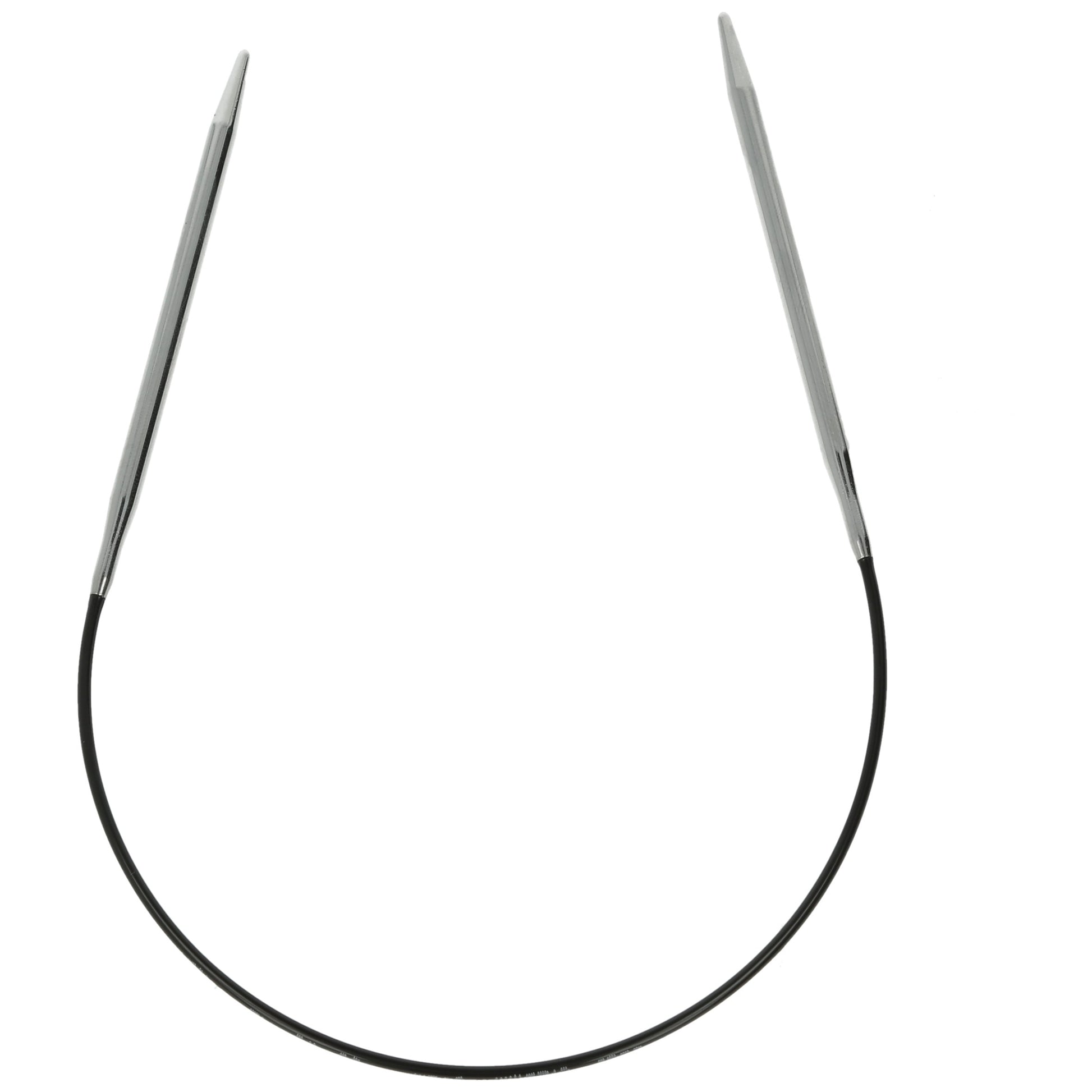 Aiguilles à tricoter circulaires en bronze blanc - Black Edition
